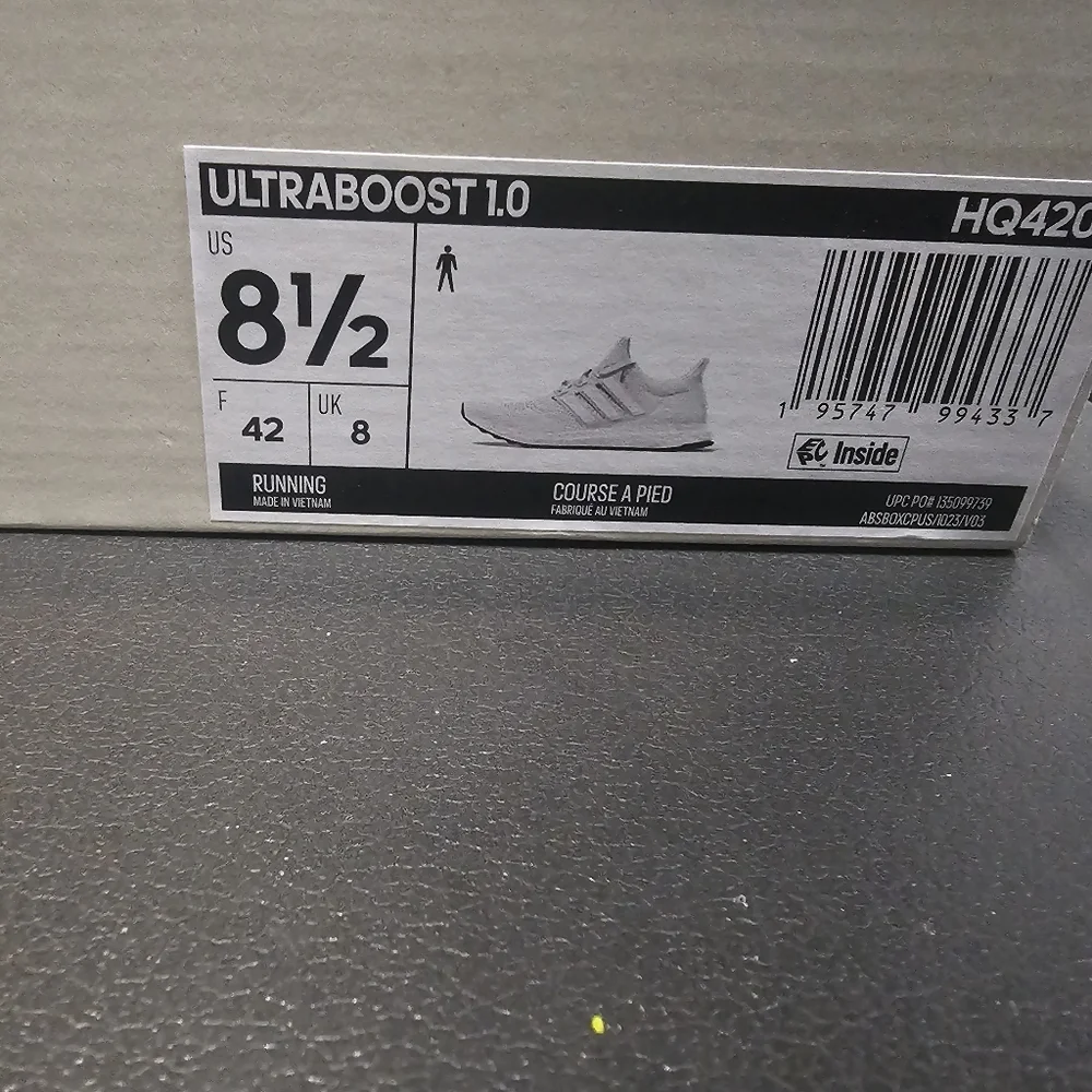 Adidas Ultraboost 1.0 Cloud White 8.5 - Picture 6 of 8